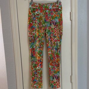 Floral Multicolor Women's Cropped Pants